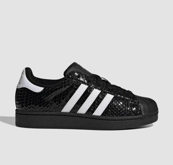 adidas Superstar II 
Patent Snakeskin Black White (Women's)