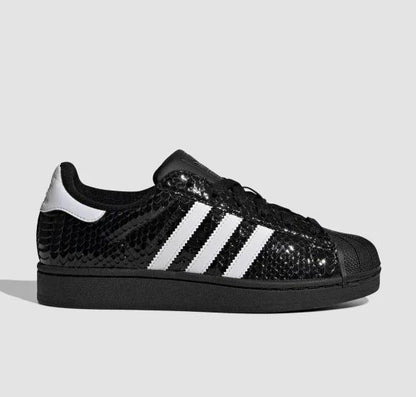 adidas Superstar II 
Patent Snakeskin Black White (Women's)