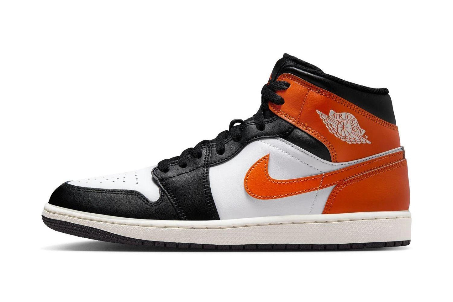 Jordan 1 Mid Black Toe Starfish