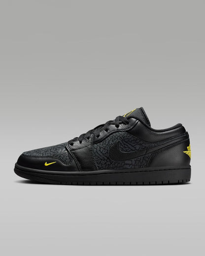 Jordan 1 Low Black Elephant Print Men's IM6568-010