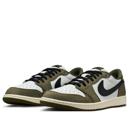 Jordan 1 Retro Low Medium Olive Summit White Sail Black