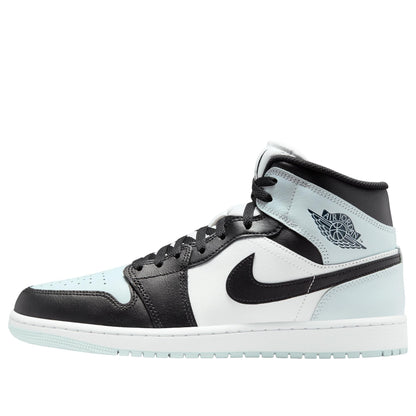 Jordan 1 Mid Black Aura Squadron Blue Men's DQ8426-002