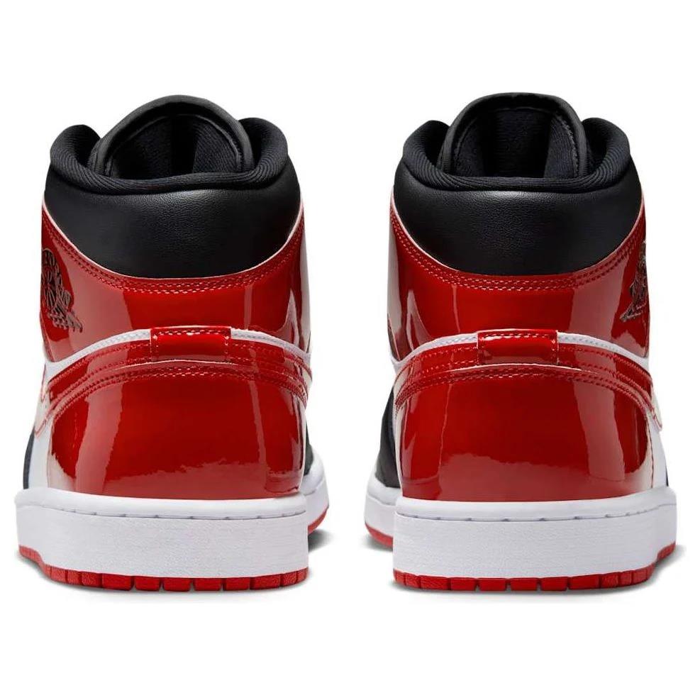 Jordan 1 Mid SE Patent Bred Toe
