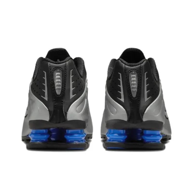 Nike Shox R4 Metallic Silver Black Racer Blue (Women's)