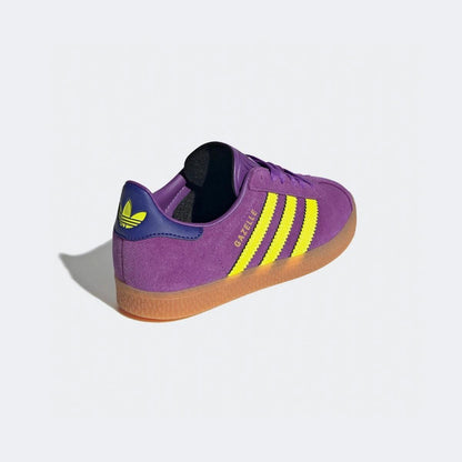 adidas Gazelle Active Purple Solar Yellow Collegiate Purple (PS) JP7131 size 1Y