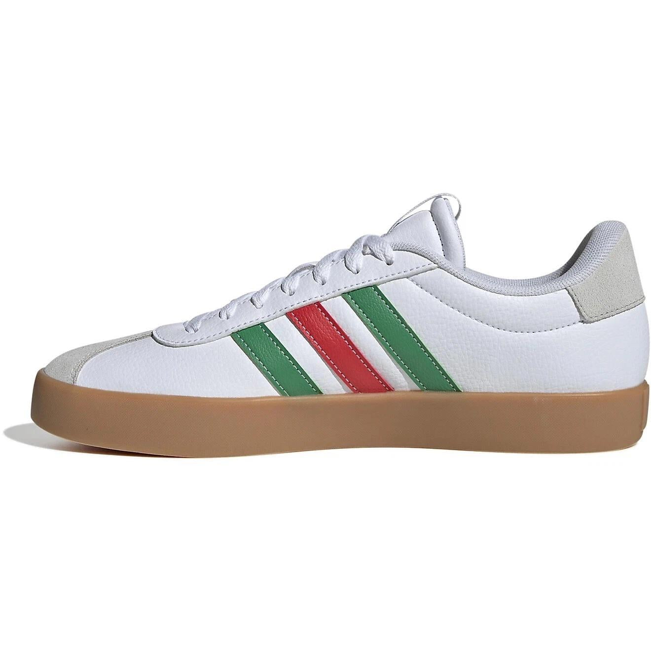adidas VL Court 3.0 Cloud White Green Red size 6.5