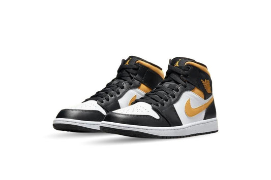 Jordan 1 Mid White Pollen Black