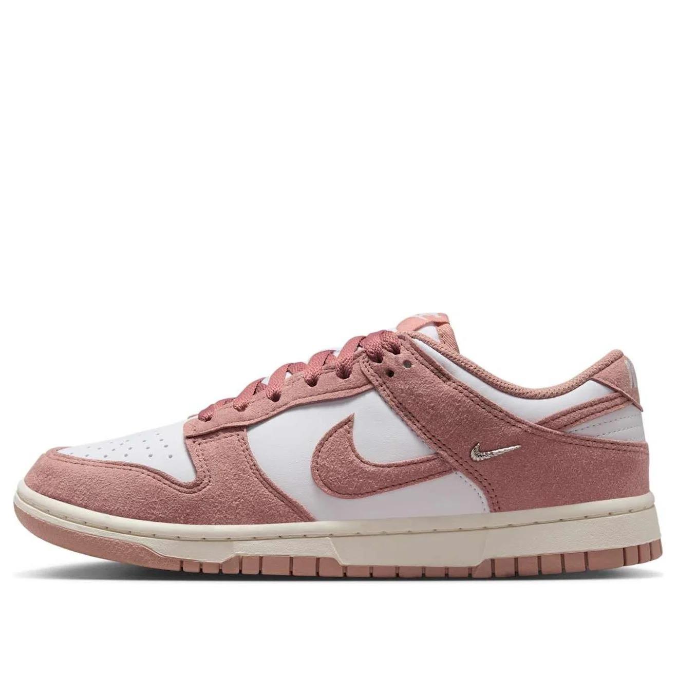 Nike Dunk Low Rose Whisper Gold Mini Swoosh (Women's)