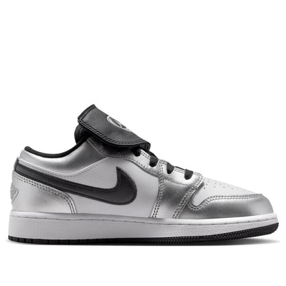 Jordan 1 Low SE 
Metallic Silver Tiempo (GS)