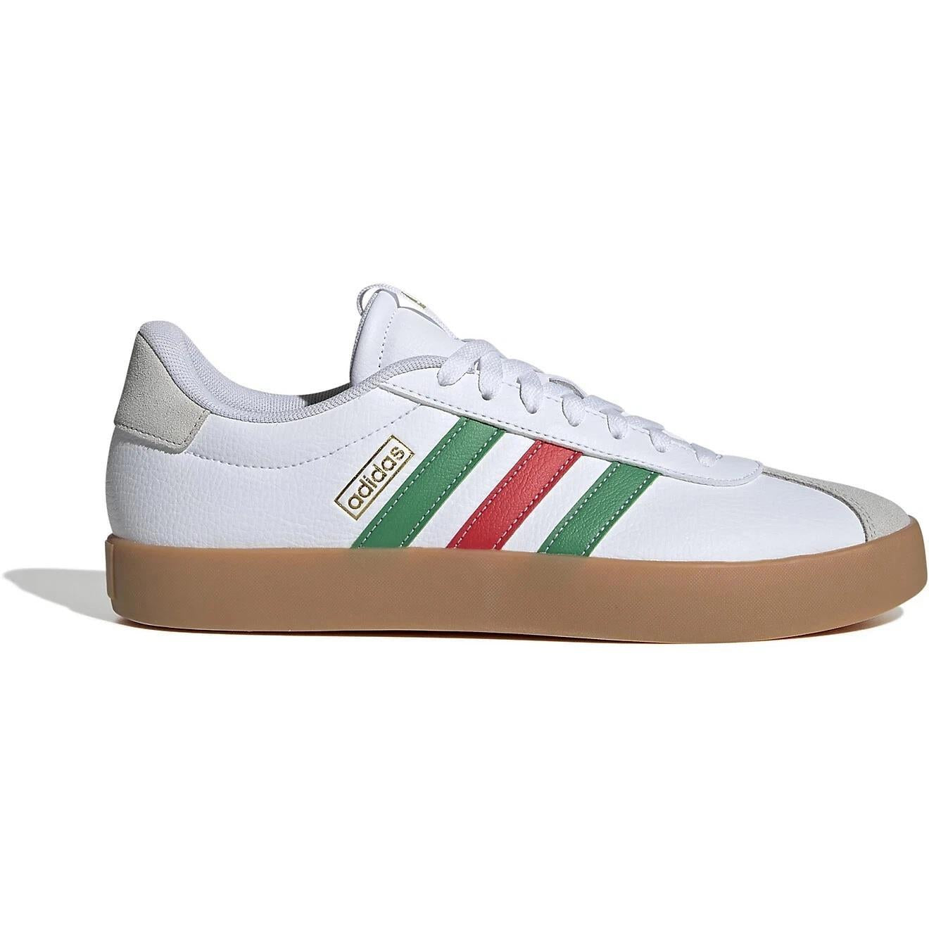 adidas VL Court 3.0 Cloud White Green Red size 6.5