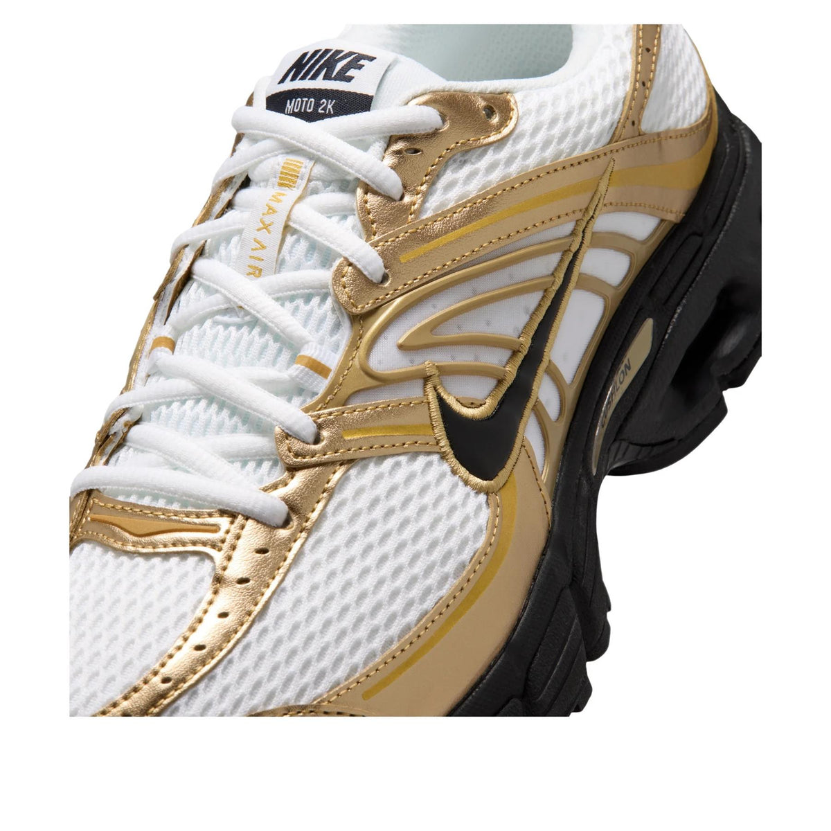 Nike Air Max Moto 2K 
White Metallic Gold Black