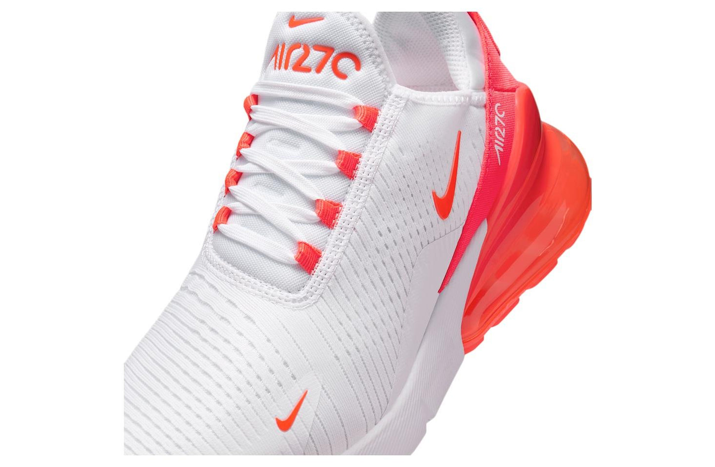 Nike Air Max 270 White Bright Crimson White (Women's) HJ3222-102