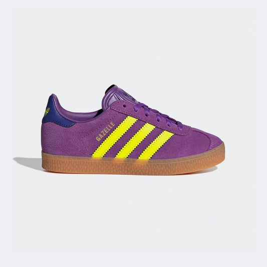 adidas Gazelle Active Purple Solar Yellow Collegiate Purple (PS) JP7131 size 1Y