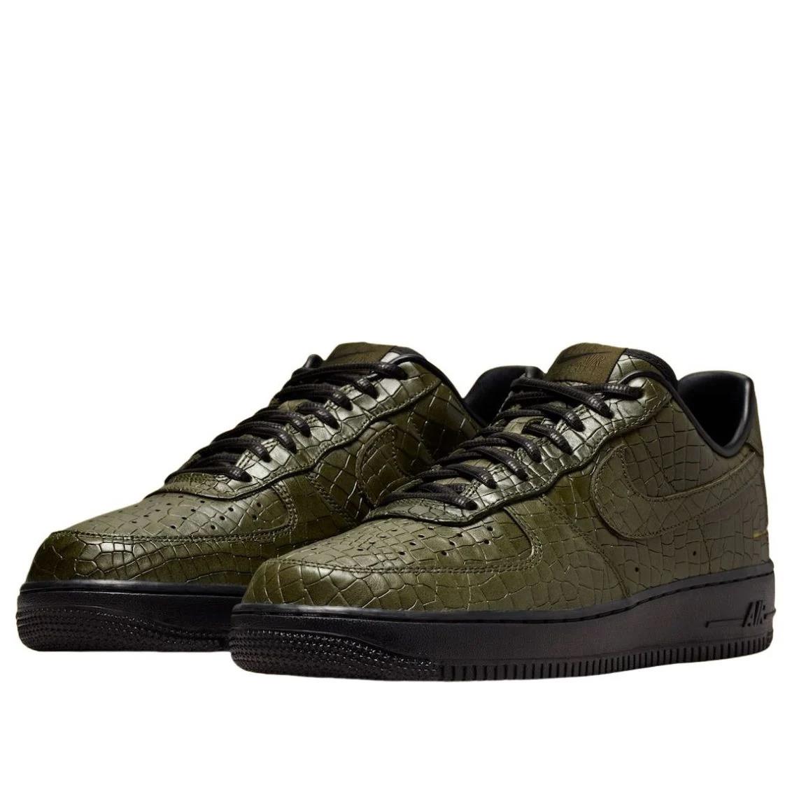 Nike Air Force 1 Low Morse Code Cargo Khaki Croc Men's IQ3370-325