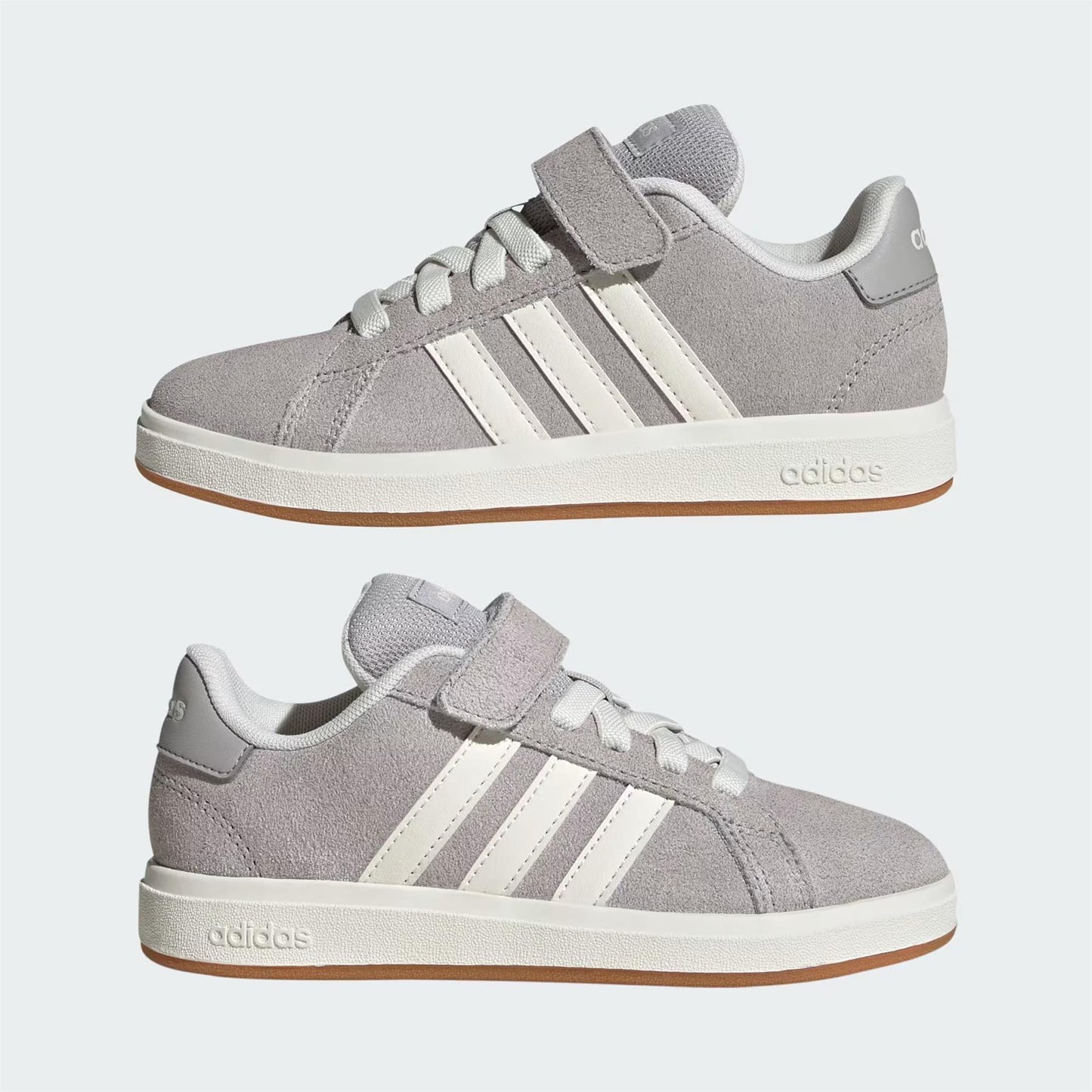 Adidas Grand Court 00s Grey Two Off White Gum (PS)
