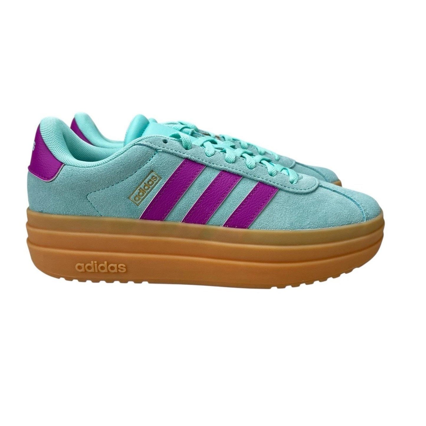 Adidas VL Court Bold Flash Aqua Purple Burst Gum (GS) JP5069
