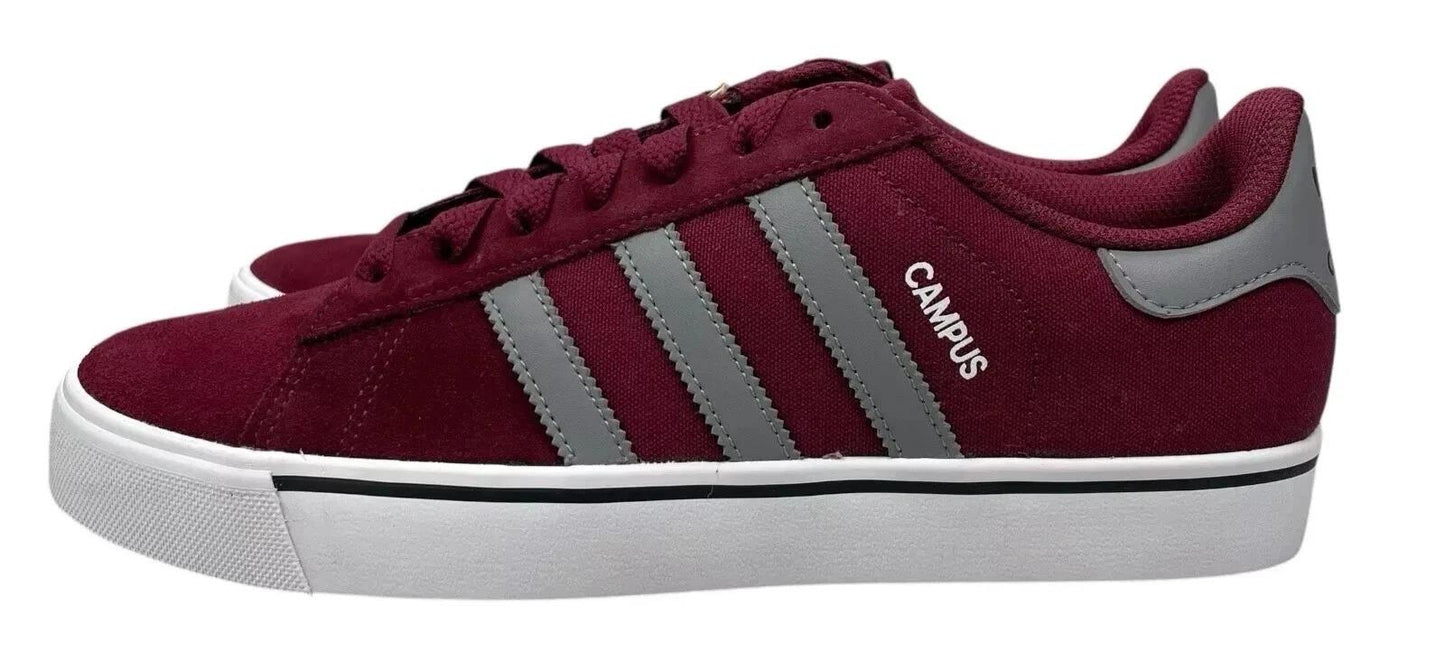 Adidas Campus Vulc Shadow Red Grey White Shoes IF9286