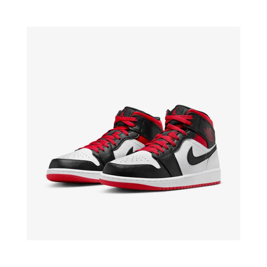 Jordan 1 Mid Gym Red Black Toe