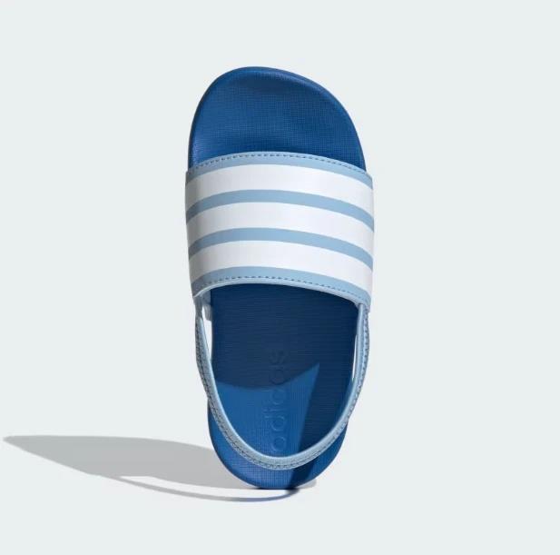 Adidas Adilette Estrap Slides Clear Sky Cloud White Bright Royal (PS)