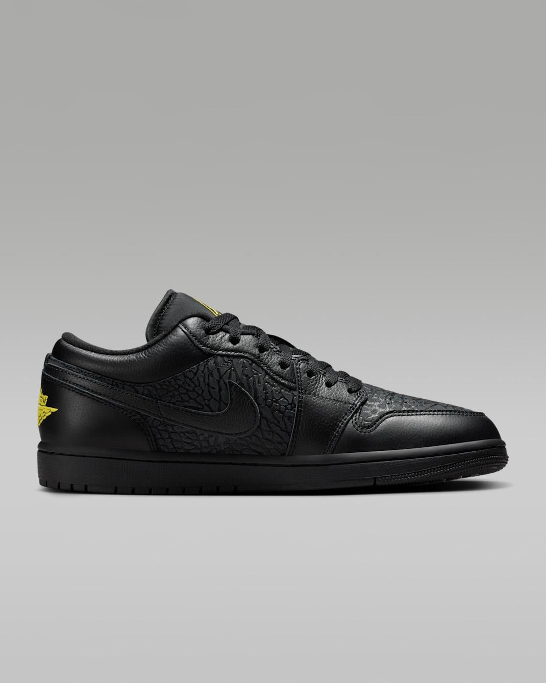 Jordan 1 Low Black Elephant Print Men's IM6568-010