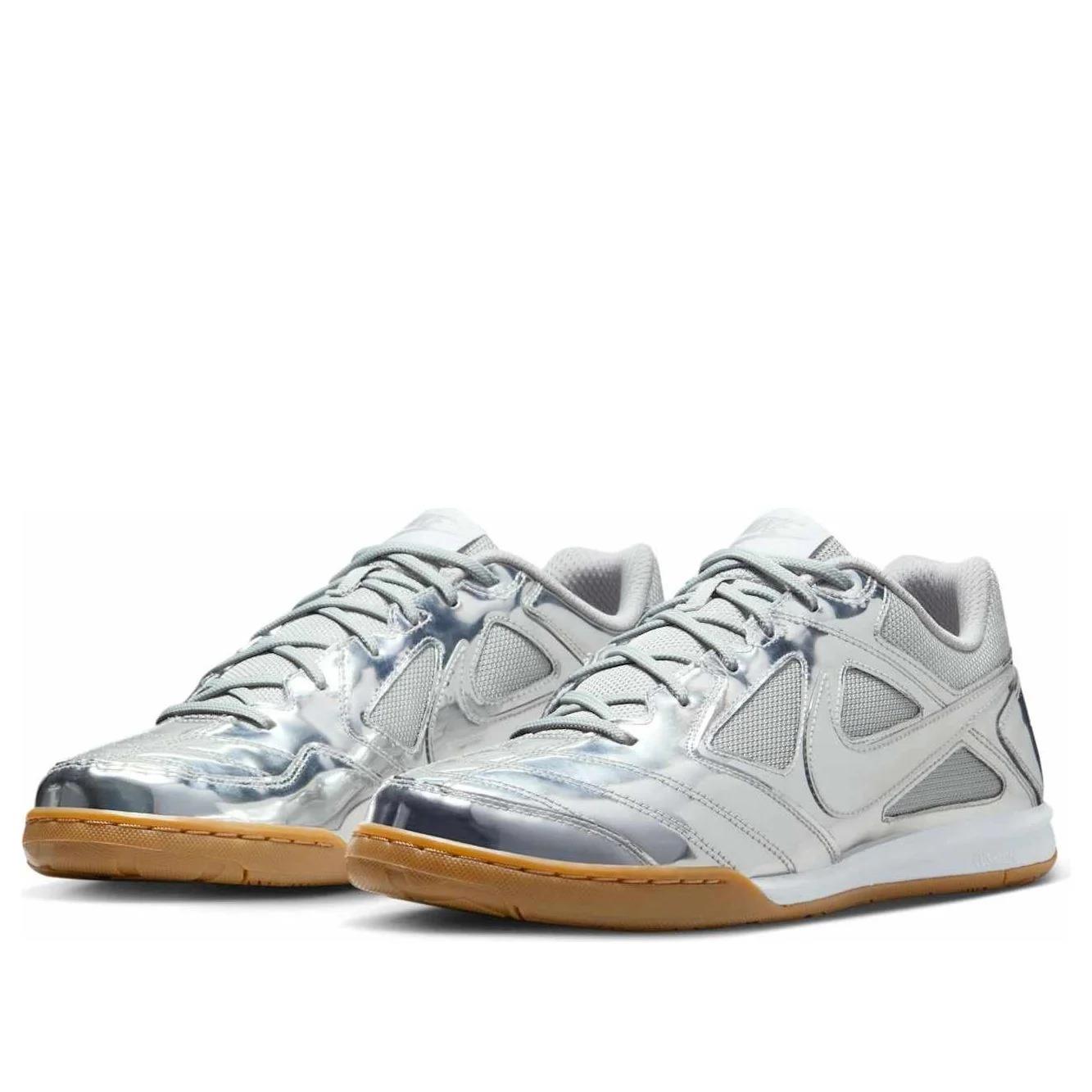 Nike Gato LV8 Metallic Silver White Gum Light Brown