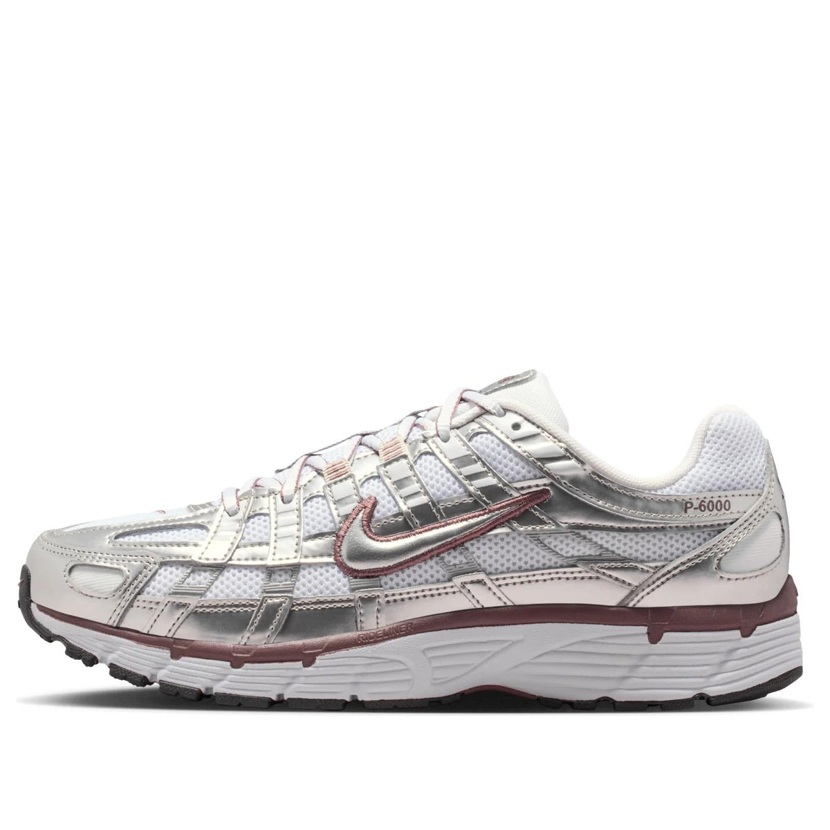 Nike P-6000 
White Metallic Silver Tattoo (Women's)