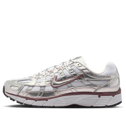 Nike P-6000 
White Metallic Silver Tattoo (Women's)