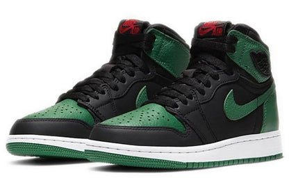 Jordan 1 Retro High Pine Green Black (GS) size 6.5Y/8WMNS