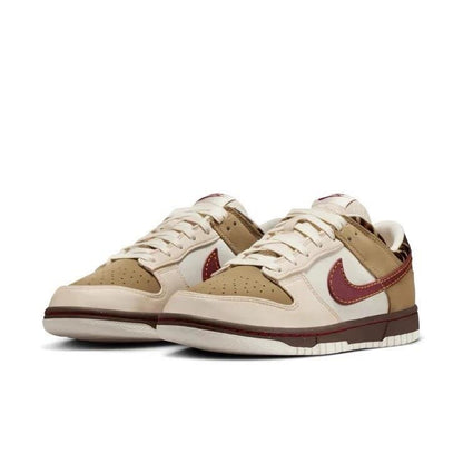 Nike Dunk Low Retro Khaki Team Red Pearl White (Women's)