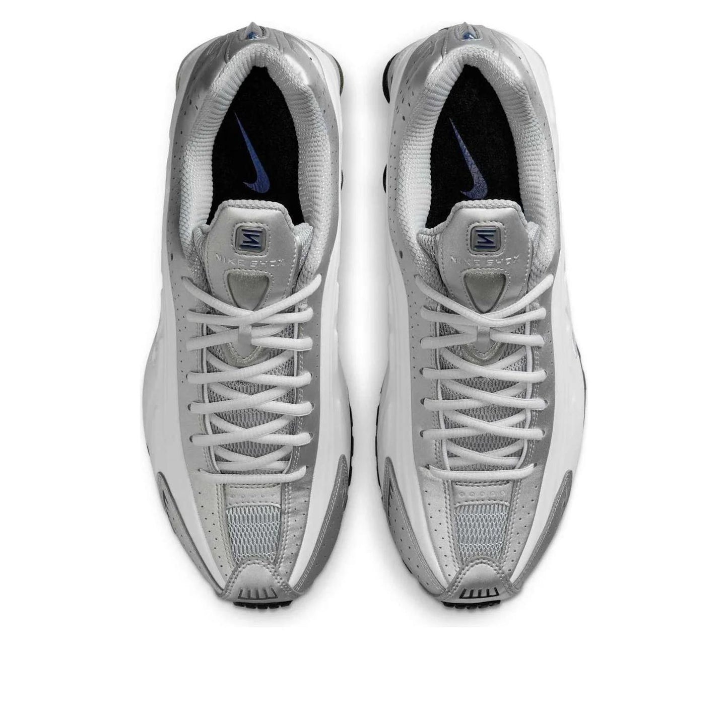 Nike Shox R4 Metallic Silver Deep Royal Blue