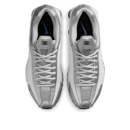 Nike Shox R4 Metallic Silver Deep Royal Blue