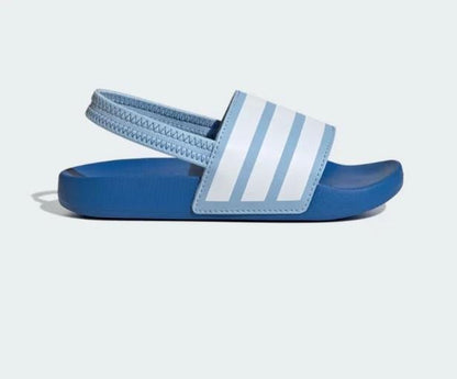 Adidas Adilette Estrap Slides Clear Sky Cloud White Bright Royal (PS)