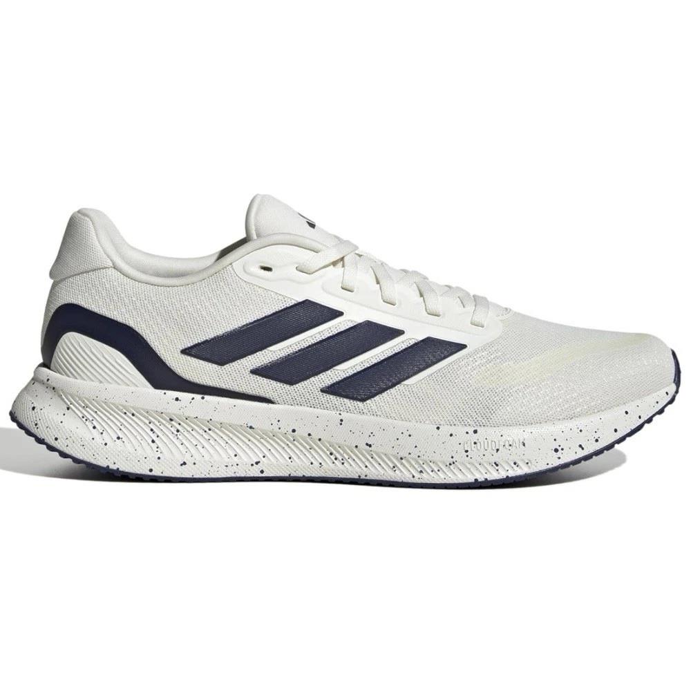 Adidas Runfalcon 5 Shoes Cloud White Dark Blue Core Black Men's JR5088