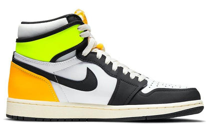 Jordan 1 Retro High White Black Volt University Gold