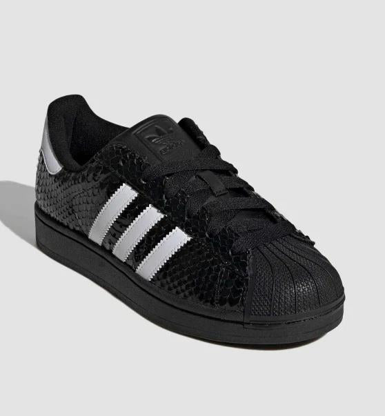 adidas Superstar II 
Patent Snakeskin Black White (Women's)