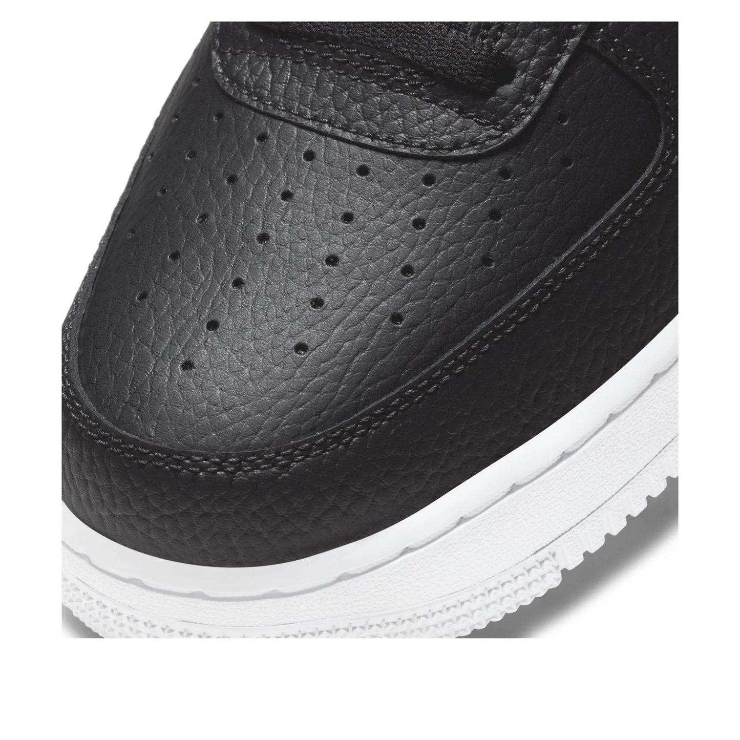 Nike Air Force 1 Low '07 Black White Pebbled Leather Men's CT2302-002