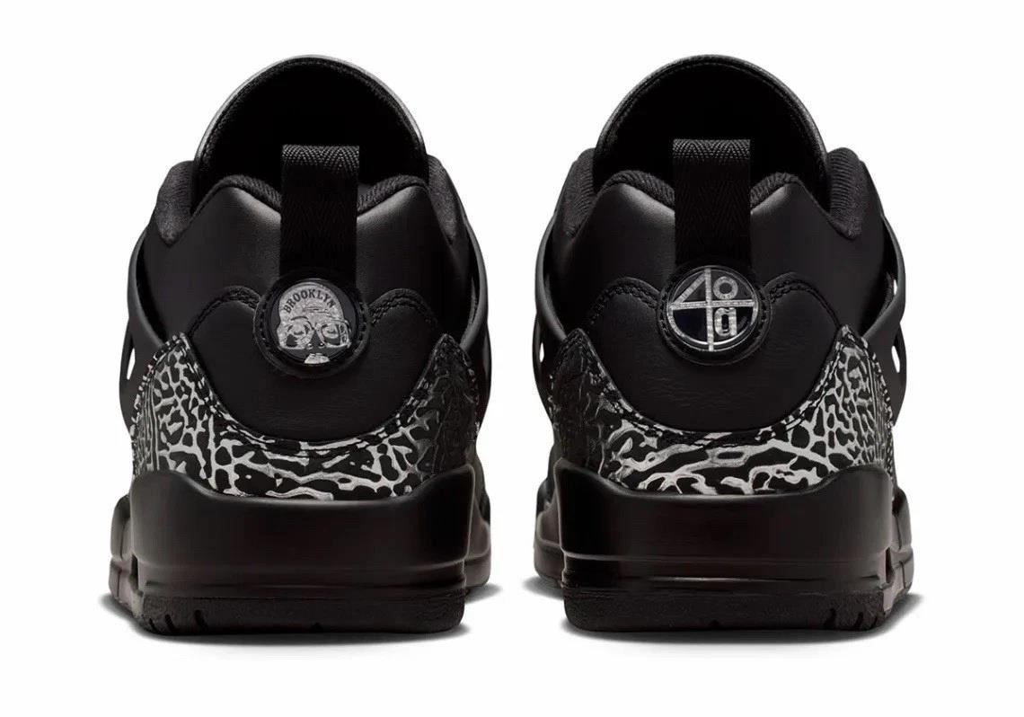 Jordan Spizike Low 
Black Metallic Silver