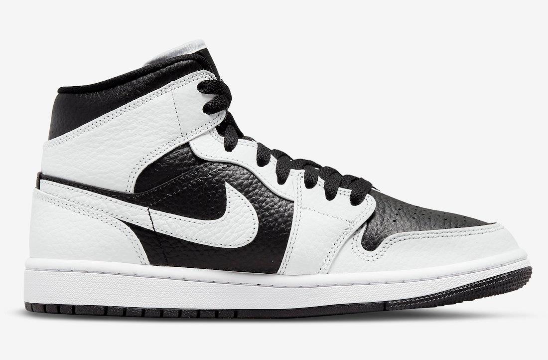 Jordan 1 Mid Split Black White (Women's)