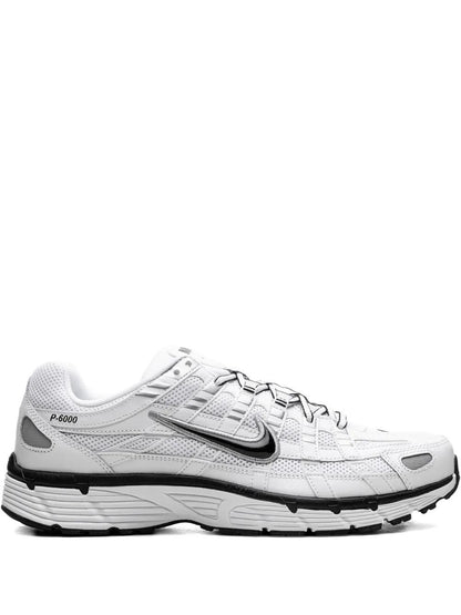 Nike P-6000 White Metallic Silver Black Men's CD6404-107
