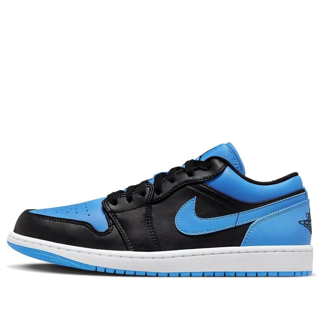Jordan 1 Low Black University Blue Men's 553558-041