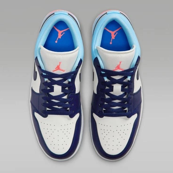Jordan 1 Low Sail Blue Chill Men's 553558-149