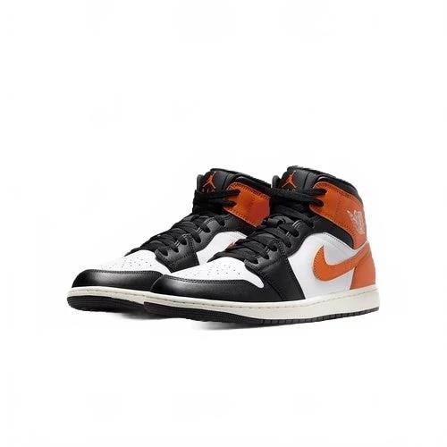 Jordan 1 Mid Black Toe Starfish
