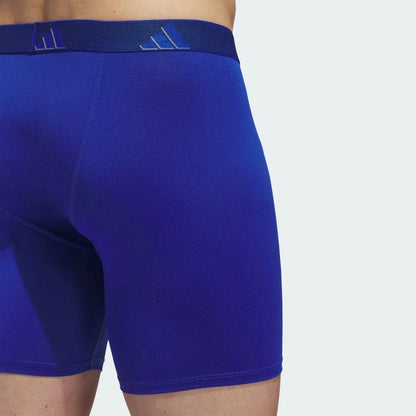 adidas Blue Microfiber Boxer Briefs 3-Pack