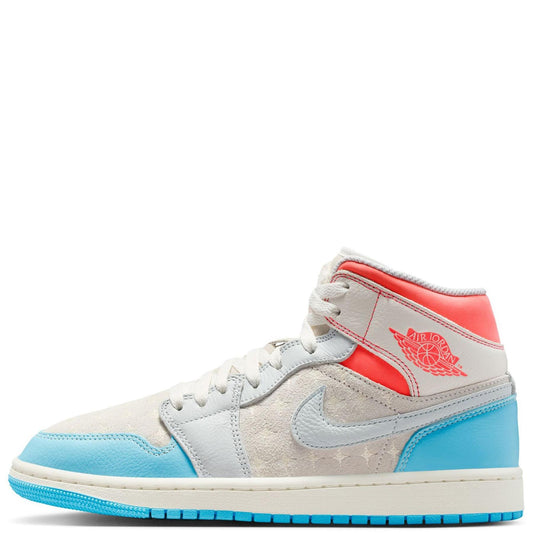 Jordan 1 Mid 
Sail Hot Lava Blue Chill (Women's)