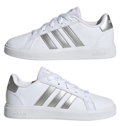 Adidas Grand Court 2.0 Lifestyle Tennis 'White Matte Silver (GS) GW6506