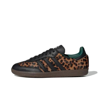 Adidas Samba OG Black Green Leopard (Women's)