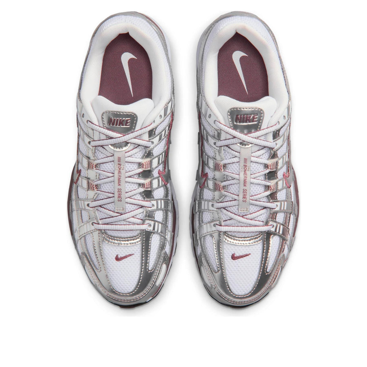 Nike P-6000 
White Metallic Silver Tattoo (Women's)