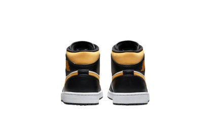 Jordan 1 Mid White Pollen Black
