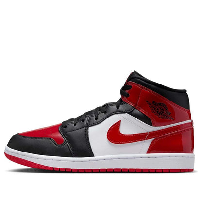 Jordan 1 Mid SE Patent Bred Toe