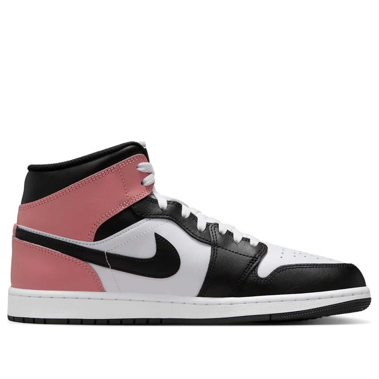 Jordan 1 Mid White Rust Pink Black Men's DQ8426-100